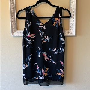 Philosophy Printed Black Blouse S